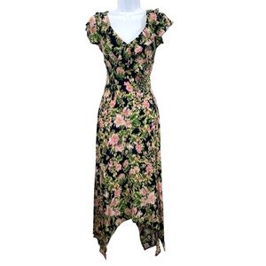 NWT Nordstrom GORGEOUS Floral Ruffle Maxi Dress